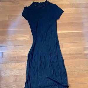 Bundle 3 for $40 h&m black sweater dress beaded neck small silk